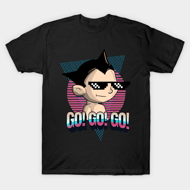 Go Go Go Astro T-Shirt by transformingegg